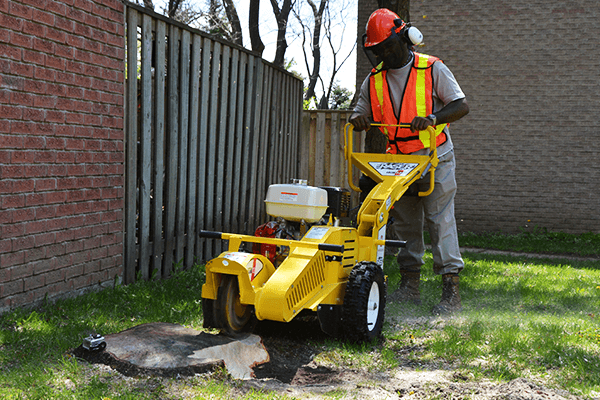 Holt walk behind stump grinder front view